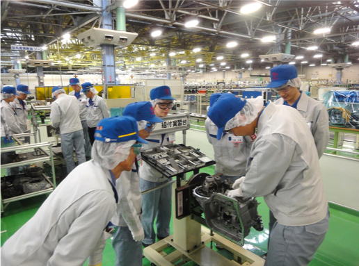 工場実習の様子